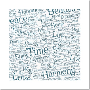 Peace Symbol Message Pattern Text Word Cloud Posters and Art